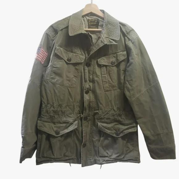 ジャケット・アウター polo ralph lauren mil-j4883a field jkt POLO RALPH LAUREN Field Military Jacket Khaki MIL-J-4883A M